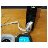 Nintendo Wii - W/ (2) Controllers, (2) Steering Wheels, (2) Nunchucks, Power Supply, AV Cord & Sensor Bar