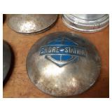 Lot of (8) Vintage Hubcaps - Chevrolet, Shore Station