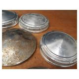 Lot of (8) Vintage Hubcaps - Chevrolet, Shore Station