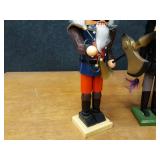 Lot of 3 Wood Nutcrackers - Each is about 16" Tall