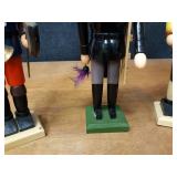 Lot of 3 Wood Nutcrackers - Each is about 16" Tall