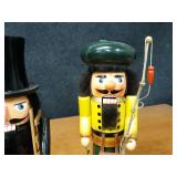 Lot of 3 Wood Nutcrackers - Each is about 16" Tall