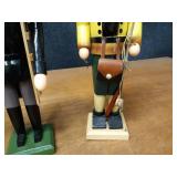 Lot of 3 Wood Nutcrackers - Each is about 16" Tall