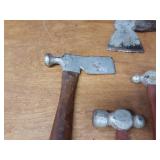 Lot of Hammers, Ballpeen Hammers, Hatchets and More