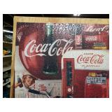 Very Large Coca-Cola Puzzle Mounted to Wood - 44" x 36"