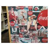Very Large Coca-Cola Puzzle Mounted to Wood - 44" x 36"