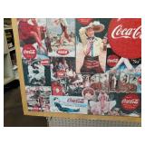Very Large Coca-Cola Puzzle Mounted to Wood - 44" x 36"