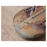 Vintage Hanging Light and Cribbage Board