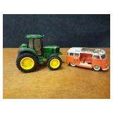 Buddy L Volkswagen Van and John Deere Tractor Toy