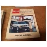 Lot of (19) GMC Truck Service Manuals 1987, 1988, 1990 & 1993