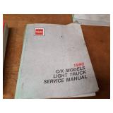 Lot of (19) GMC Truck Service Manuals 1987, 1988, 1990 & 1993