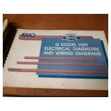 Lot of (14) Chevrolet Truck Electrical Diagram Manuals 1990, 1991, 1992 & 1993