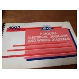Lot of (14) Chevrolet Truck Electrical Diagram Manuals 1990, 1991, 1992 & 1993