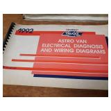 Lot of (14) Chevrolet Truck Electrical Diagram Manuals 1990, 1991, 1992 & 1993