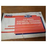 Lot of (14) Chevrolet Truck Electrical Diagram Manuals 1990, 1991, 1992 & 1993
