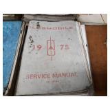 Lot of (10) Oldsmobile Service Manuals 1969, 1971, 1975, 1976, 1977, 1978, 1979