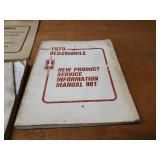 Lot of (10) Oldsmobile Service Manuals 1969, 1971, 1975, 1976, 1977, 1978, 1979