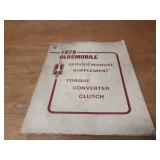 Lot of (10) Oldsmobile Service Manuals 1969, 1971, 1975, 1976, 1977, 1978, 1979