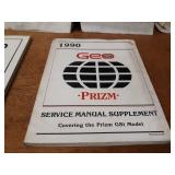 Lot of (14) Geo Service Manuals 1990, 1992 & 1993