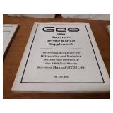 Lot of (14) Geo Service Manuals 1990, 1992 & 1993