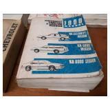 Lot of (8) Chevrolet Car Service Manuals 1990, 1992 & 1993