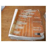 Lot of (8) Chevrolet Car Service Manuals 1990, 1992 & 1993