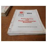 Lot of (8) Chevrolet / GMC Truck Service Manuals 1990 & 1991
