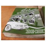 Lot of (7) Oldsmobile Service Manuals 1986 & 1987