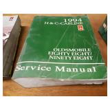 Lot of (10) Oldsmobile Service Manuals 1992, 1993 & 1994
