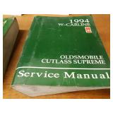 Lot of (10) Oldsmobile Service Manuals 1992, 1993 & 1994