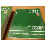 Lot of (10) Oldsmobile Service Manuals 1992, 1993 & 1994