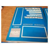 Lot of (7) 1992 GMC Truck and Van Shop / Electrical Manuals