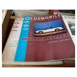 Lot of (9) 1990 Oldsmobile Service Manuals