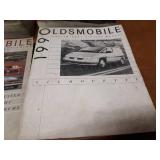 Lot of (9) 1990 Oldsmobile Service Manuals