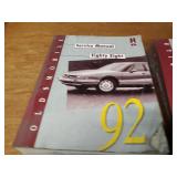 Lot of (6) 1992 Oldsmobile Service Manuals