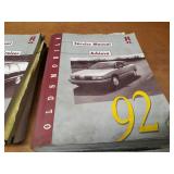 Lot of (6) 1992 Oldsmobile Service Manuals
