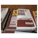 Lot of (7) 1993 Oldsmobile Service Manuals