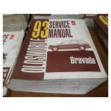 Lot of (7) 1993 Oldsmobile Service Manuals