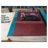 Lot of (9) 1988, 1989, 1990 Oldsmobile Service Manuals