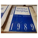 Lot of (9) 1988, 1989, 1990 Oldsmobile Service Manuals