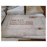 Lot of (10) 1989  Chevrolet Truck & Car Service & Electrical Manuals