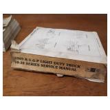 Lot of (10) 1989  Chevrolet Truck & Car Service & Electrical Manuals