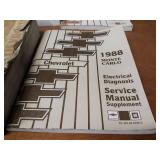Lot of (9) Chevrolet Service Manuals - 1984, 1987, 1988, 1990