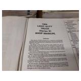 Lot of (9) Chevrolet Service Manuals - 1984, 1987, 1988, 1990