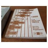 Lot of (9) Chevrolet Service Manuals - 1984, 1987, 1988, 1990
