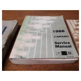 Lot of (9) Chevrolet Service Manuals - 1984, 1987, 1988, 1990