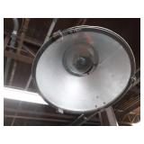 Yard Pole w/ Green Enamel Light Shade - WORKS! - 110V