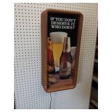 Vintage 1983 Miller Reserve Beer Sign - 25" x 12" x 4-1/2"