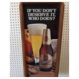 Vintage 1983 Miller Reserve Beer Sign - 25" x 12" x 4-1/2"