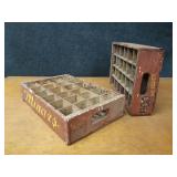 Lot of (2) Minars St. Cloud MN Wood Soda Crates